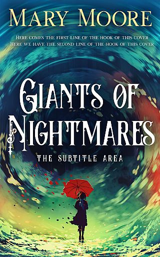 3D mockup of Blue Dianne #14529 - Premade Fantasy Book Cover | BookCoverZone