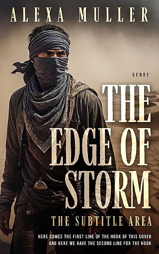 3D mockup of Akaroa #15024 - Premade Action & Adventure Book Cover | BookCoverZone