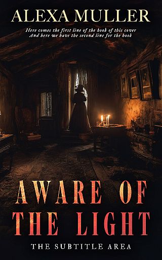 3D mockup of Cocoa Brown #15054 - Premade Horror Book Cover | BookCoverZone