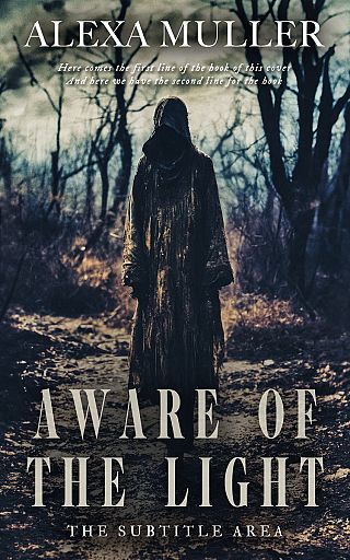 3D mockup of Ebony Clay #15057 - Premade Horror Book Cover | BookCoverZone