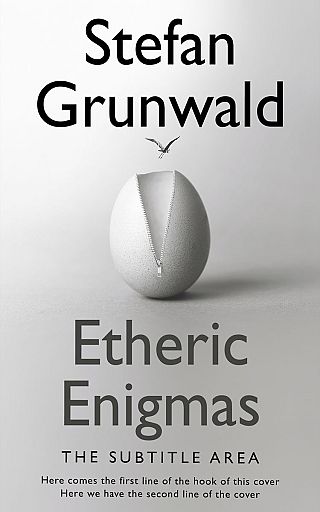 3D mockup of Quill Gray #15632 - Premade Abstract Book Cover | BookCoverZone