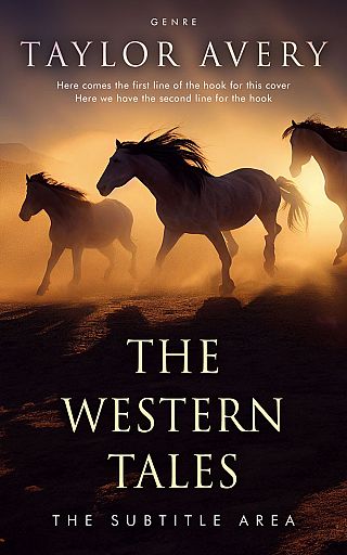 3D mockup of Di Serria #15855 - Premade Western Book Cover | BookCoverZone