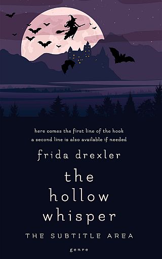3D mockup of Ebony #16186 - Premade Horror Book Cover | BookCoverZone