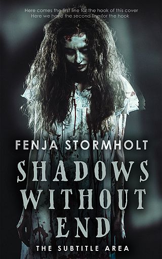 3D mockup of Shark #16264 - Premade Horror Book Cover | BookCoverZone