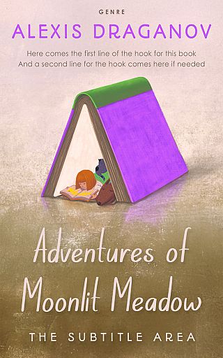3D mockup of Yellow Metal #16373 - Premade Children Book Cover | BookCoverZone