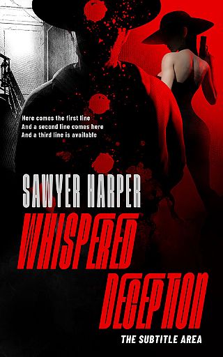 3D mockup of Black #16580 - Premade Mystery & Thriller & Suspense Book Cover | BookCoverZone