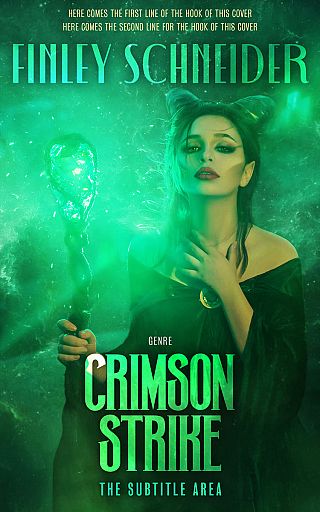 3D mockup of Bottle Green #16719 - Premade Fantasy Book Cover | BookCoverZone