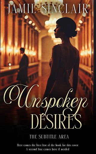 3D mockup of Antique Brass #16842 - Premade Romance Book Cover | BookCoverZone