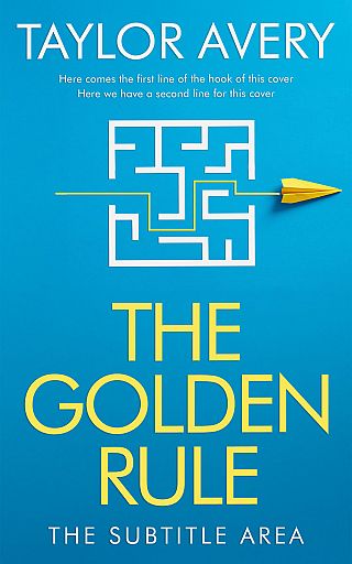 3D mockup of Pacific Blue #17019 - Premade Abstract Book Cover | BookCoverZone