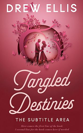 3D mockup of Solid Pink #17292 - Premade Romance Book Cover | BookCoverZone