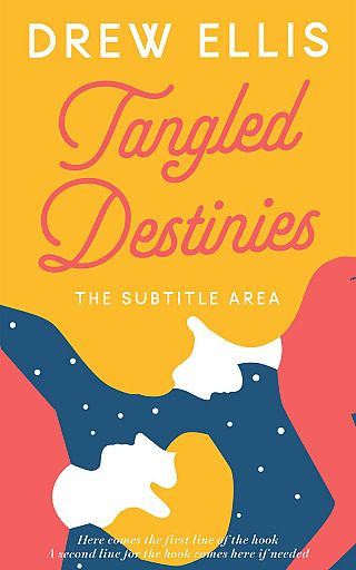 3D mockup of Lightning Yellow #17303 - Premade Abstract Book Cover | BookCoverZone