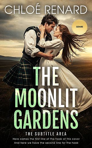 3D mockup of Akaroa #17334 - Premade Romance Book Cover | BookCoverZone