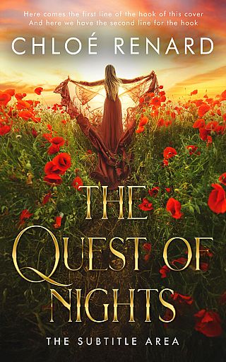 3D mockup of Harvest Gold #17348 - Premade Nature Book Cover | BookCoverZone