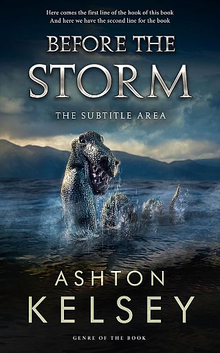3D mockup of Ebony Clay #20642 - Premade Action & Adventure Book Cover | BookCoverZone