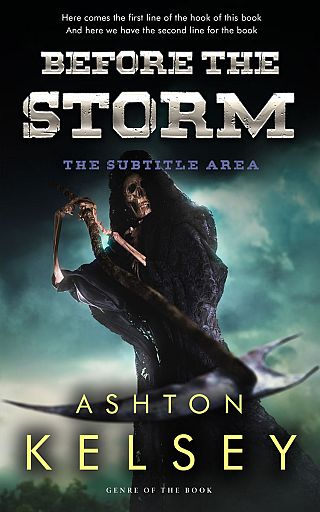 3D mockup of Shark #20650 - Premade Horror Book Cover | BookCoverZone