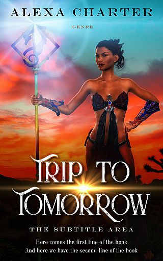 3D mockup of Burning Sand #21949 - Premade Fantasy Book Cover | BookCoverZone