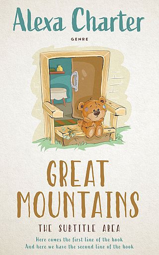 3D mockup of Pearl Bush #21963 - Premade Children Book Cover | BookCoverZone