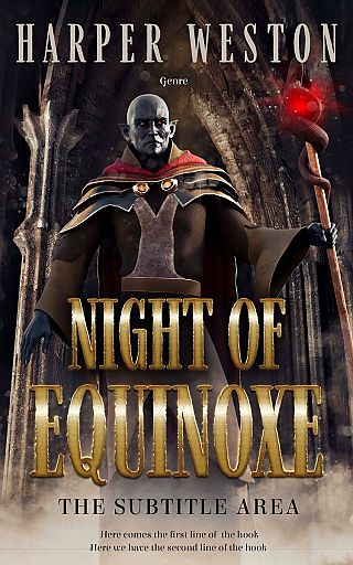 3D mockup of Indian Khaki #22753 - Premade Fantasy Book Cover | BookCoverZone