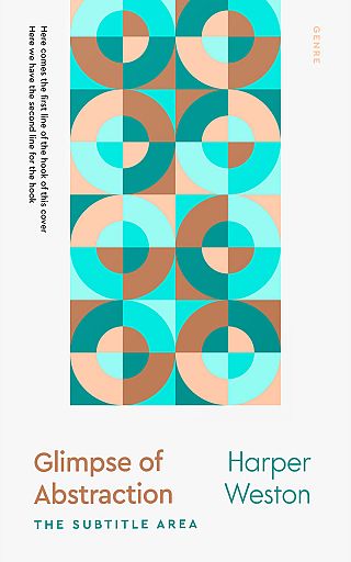 3D mockup of Robin's Egg Blue #22911 - Premade Abstract Book Cover | BookCoverZone