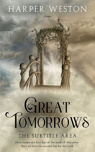 3D mockup of Gray Olive #22966 - Premade Fantasy Book Cover | BookCoverZone