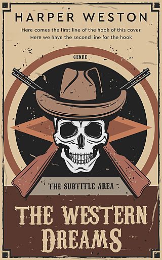 3D mockup of Sorrell Brown #23031 - Premade Western Book Cover | BookCoverZone