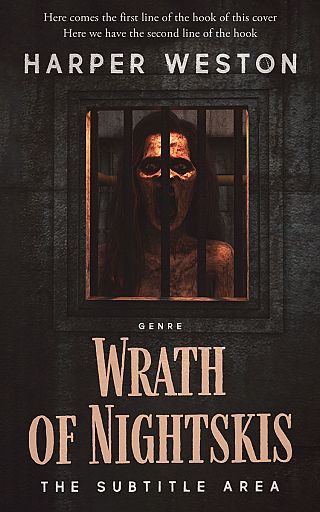 3D mockup of Cocoa Brown #23885 - Premade Horror Book Cover | BookCoverZone