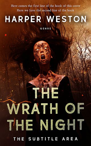 3D mockup of Twine #23895 - Premade Horror Book Cover | BookCoverZone