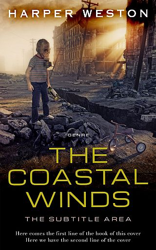 3D mockup of Laser #24066 - Premade Apocalyptica Book Cover | BookCoverZone