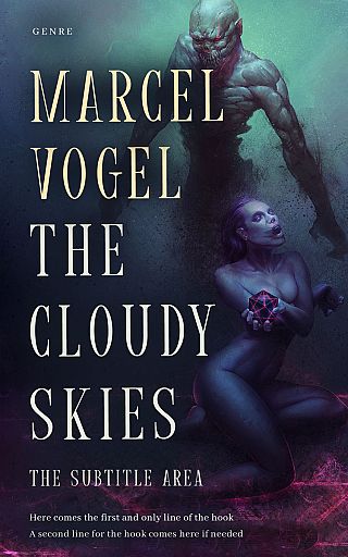 3D mockup of Steel Gray #24404 - Premade Horror Book Cover | BookCoverZone