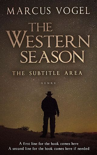 3D mockup of English Walnut #24594 - Premade Western Book Cover | BookCoverZone