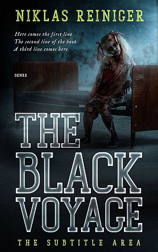 3D mockup of Shark #24961 - Premade Horror Book Cover | BookCoverZone