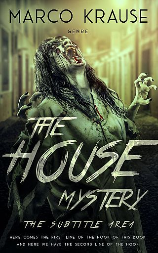 3D mockup of Pine Glade #25082 - Premade Horror Book Cover | BookCoverZone