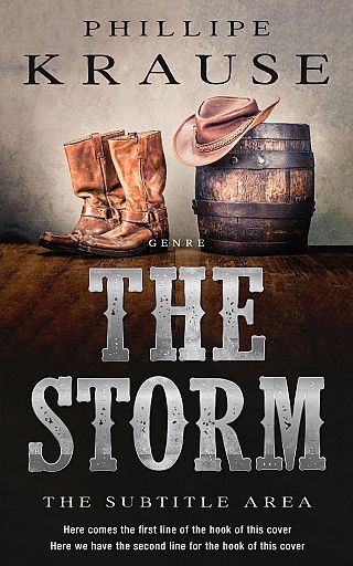 3D mockup of Vanilla #25225 - Premade Western Book Cover | BookCoverZone
