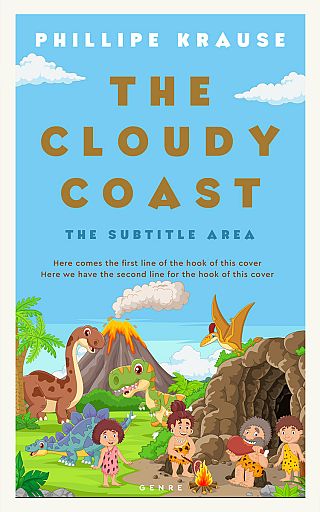 3D mockup of Sky Blue #25255 - Premade Children Book Cover | BookCoverZone