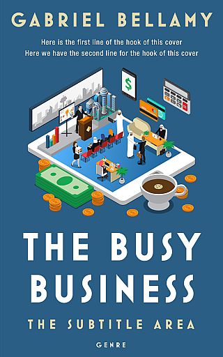 3D mockup of Calypso #26025 - Premade Business Book Cover | BookCoverZone