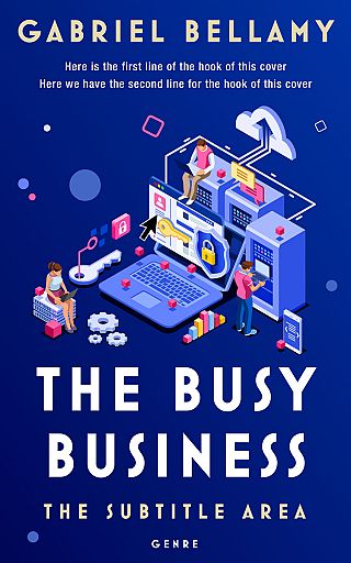 3D mockup of Catalina Blue #26026 - Premade Business Book Cover | BookCoverZone