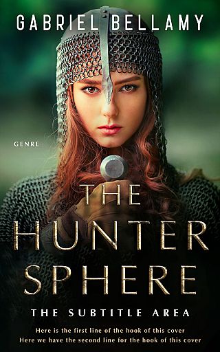 3D mockup of Hunter Green #26193 - Premade Fantasy Book Cover | BookCoverZone