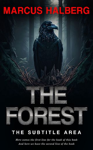 3D mockup of Black #26779 - Premade Horror Book Cover | BookCoverZone