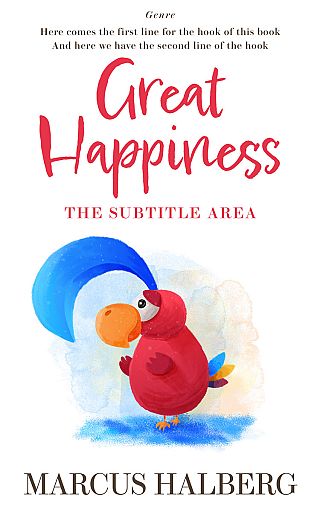 3D mockup of Curious Blue #26879 - Premade Children Book Cover | BookCoverZone