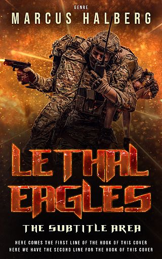 3D mockup of Coffee Bean #27321 - Premade Action & Adventure Book Cover | BookCoverZone