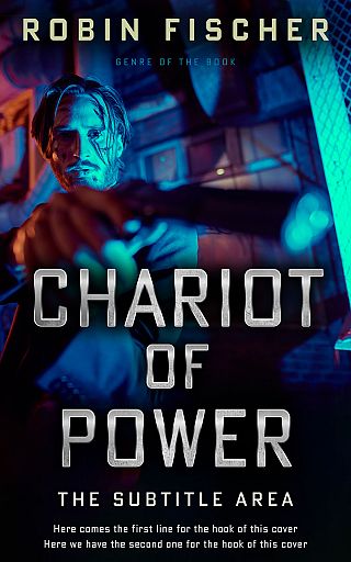 3D mockup of Black #27989 - Premade Action & Adventure Book Cover | BookCoverZone