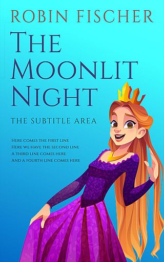 3D mockup of Picton Blue #28166 - Premade Children Book Cover | BookCoverZone