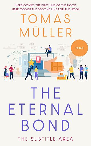 3D mockup of Ebb #28482 - Premade Business Book Cover | BookCoverZone