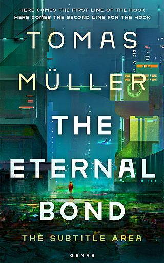 3D mockup of Nile Blue #28501 - Premade Science Fiction Book Cover | BookCoverZone