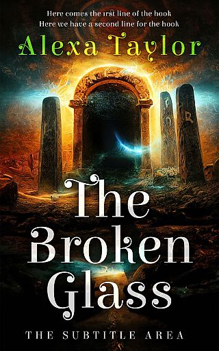 3D mockup of Laser #28988 - Premade Fantasy Book Cover | BookCoverZone