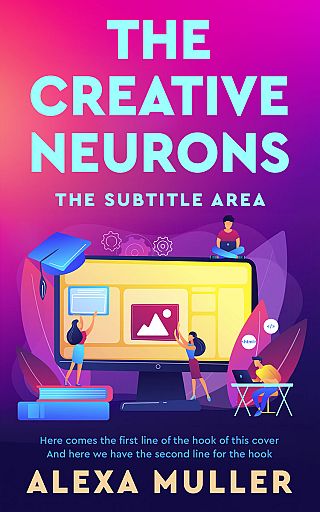 3D mockup of Cerise #29181 - Premade Education Book Cover | BookCoverZone