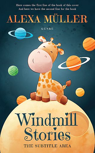 3D mockup of Blue Dianne #29242 - Premade Children Book Cover | BookCoverZone