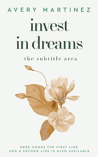 3D mockup of Desert Storm #30244 - Premade Abstract Book Cover | BookCoverZone