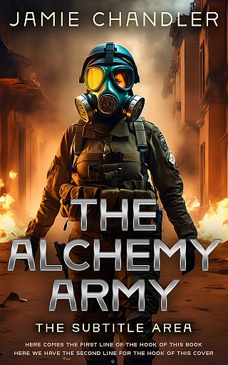3D mockup of Black Marlin #30963 - Premade Apocalyptica Book Cover | BookCoverZone