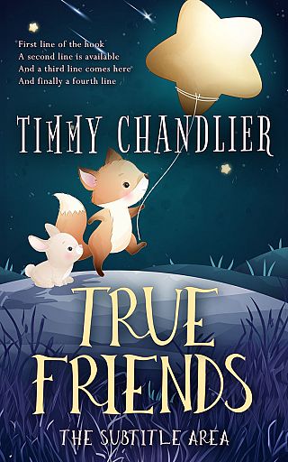 3D mockup of Grain Brown #31678 - Premade Children Book Cover | BookCoverZone